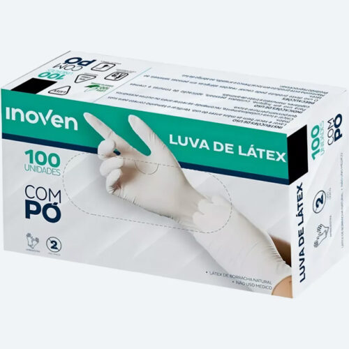 Luva Latex com Pó